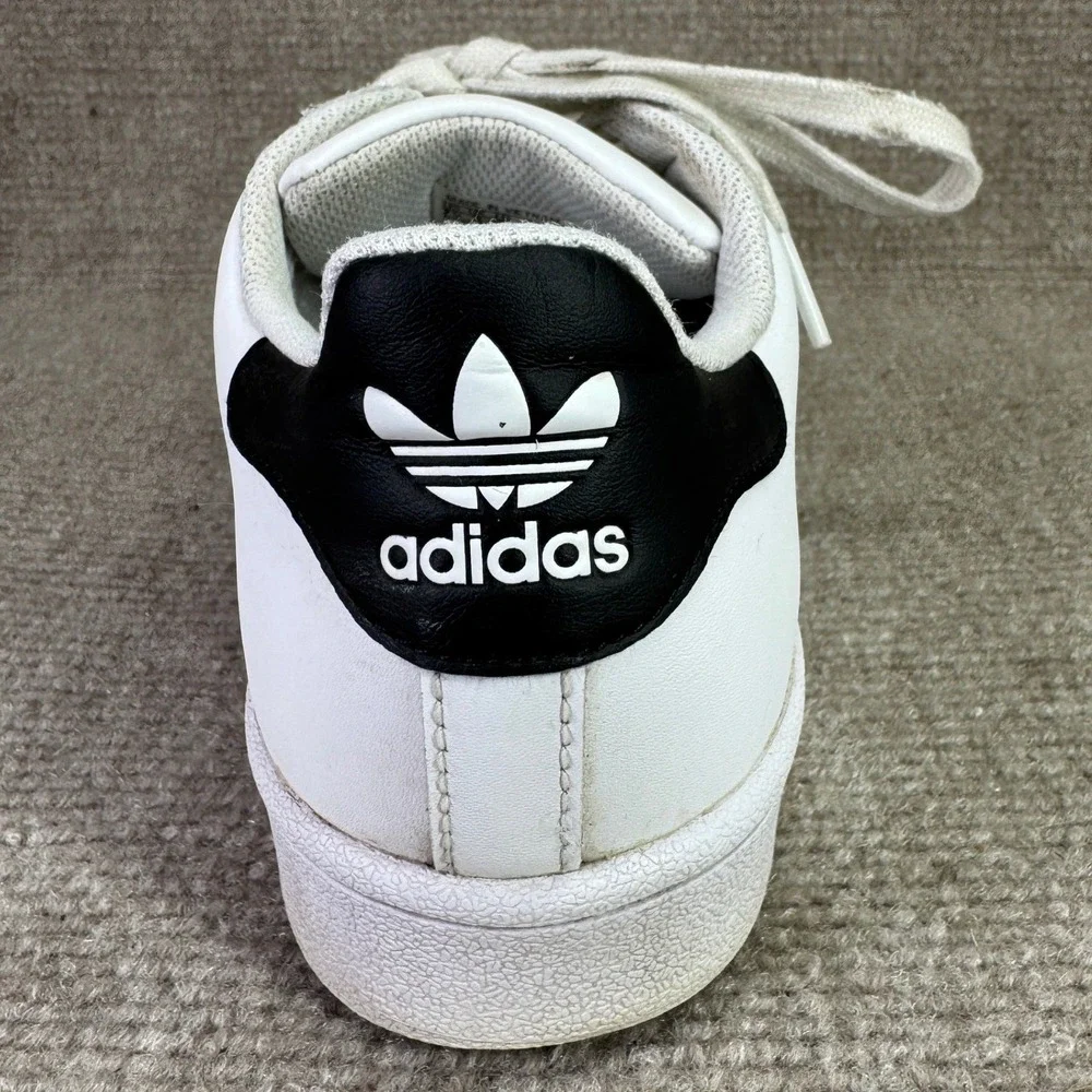 Adidas Superstar Mens 7.5 White Black Shell Toe‎ Classic Sneakers C77153